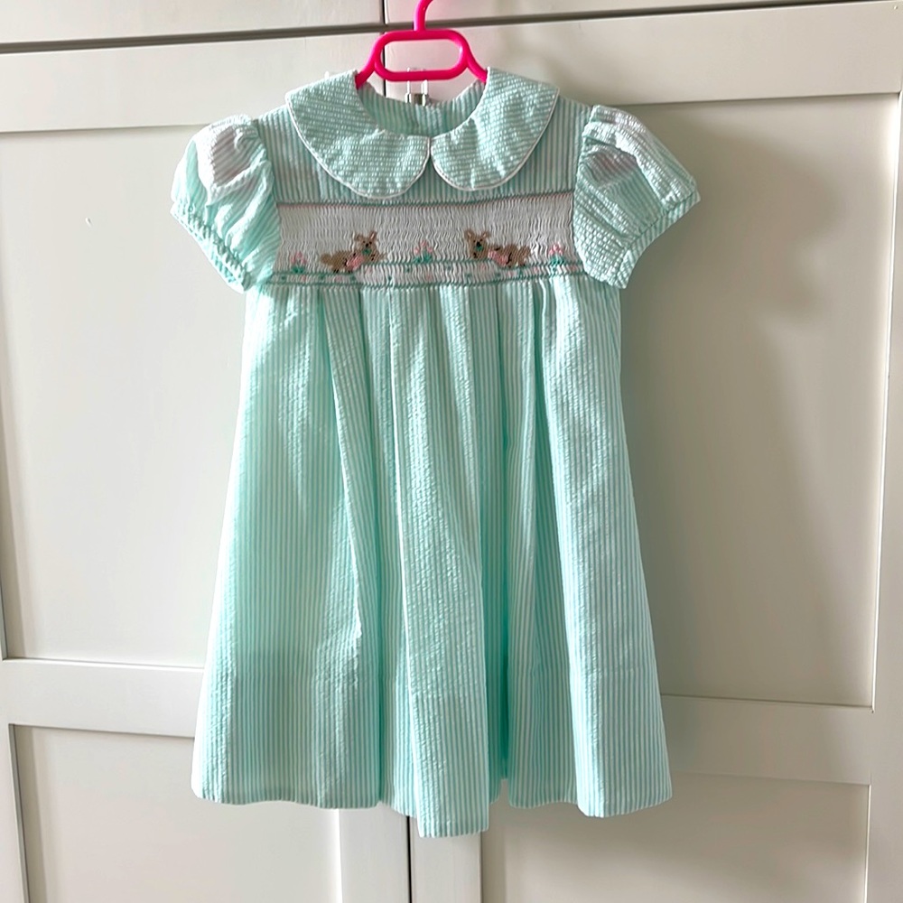 Girls Smocked Easter Dress